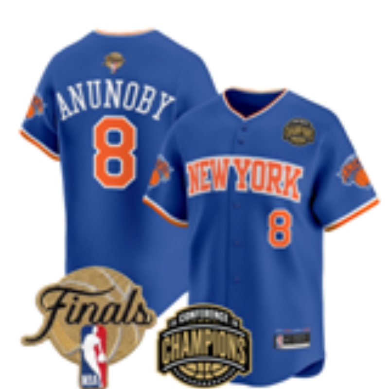 Men New York Knicks #8 Anunoby blue 2026 Nike NBA jersey 062202
